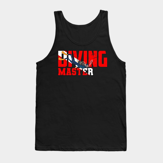 Scuba Diving Dive Master Tshirt Vintage Dive Lover Gifts Tank Top by uglygiftideas